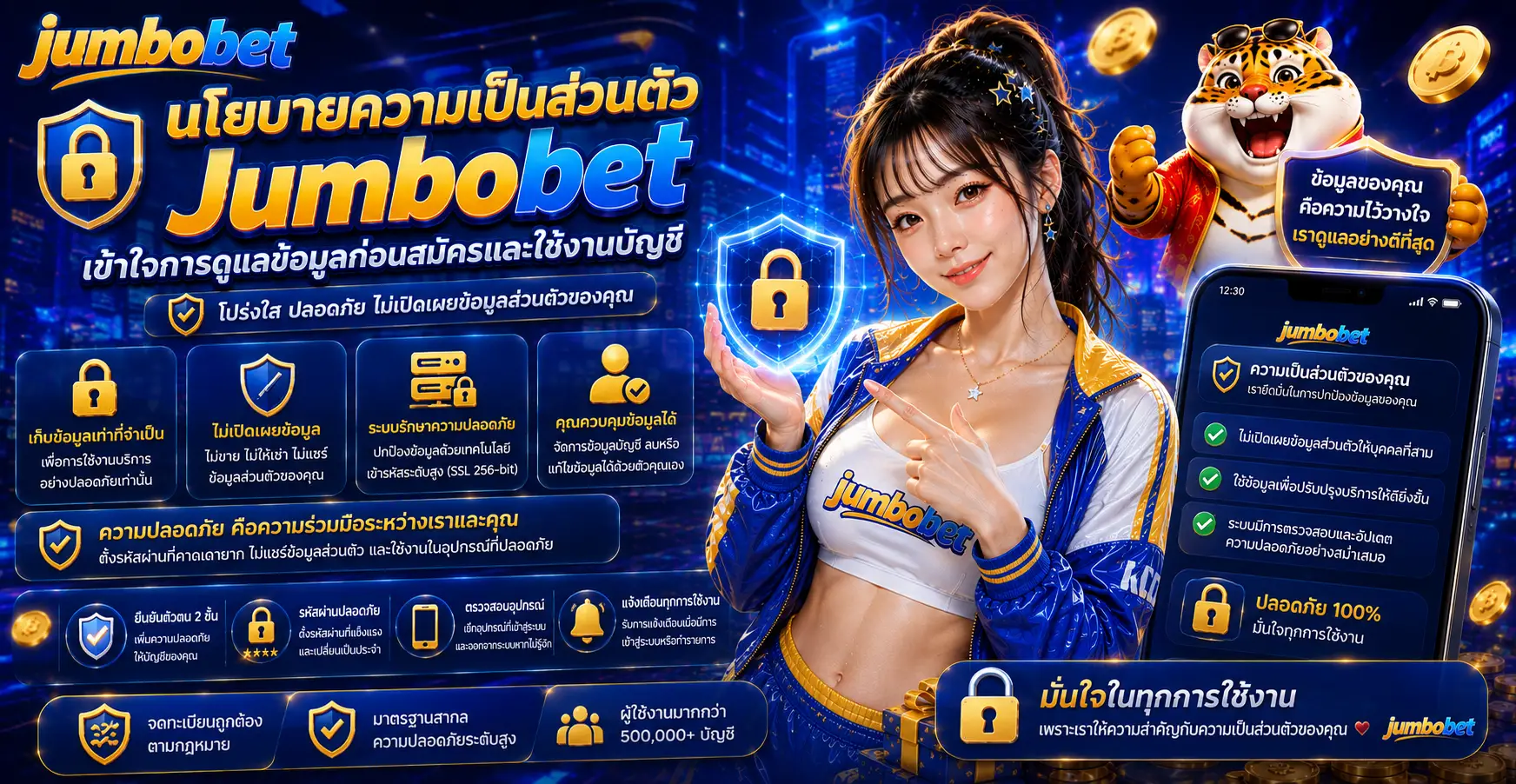 นโยบายความเป็นส่วนตัว Jumbobet เข้าใจการดูแลข้อมูลก่อนสมัครและใช้งานบัญชี