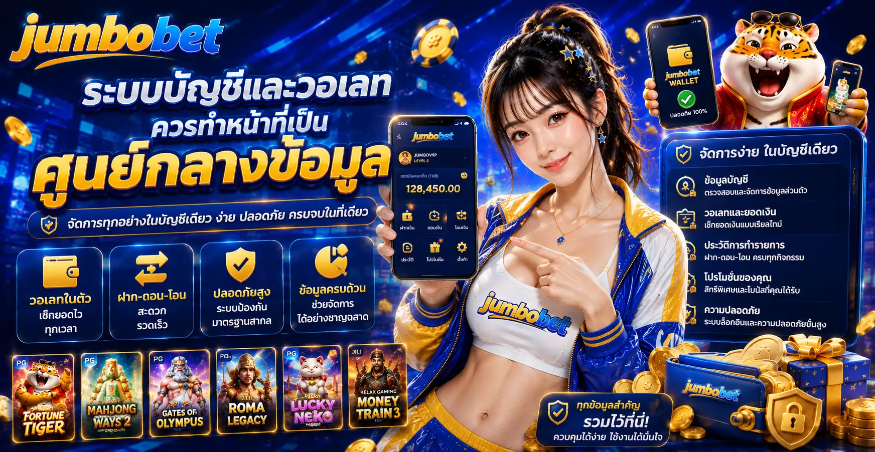 ระบบบัญชีและวอเลทควรทำหน้าที่เป็นศูนย์กลางข้อมูล